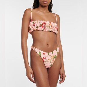 Agua Bendita Bikini Set Eneldo Top Maranon Bottom size S Fruity Floral Summer